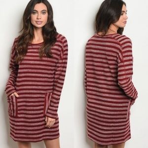 Striped dress with pockets